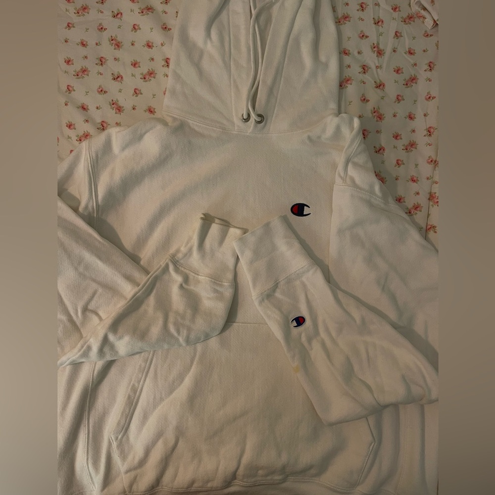 White Champion Hoodie